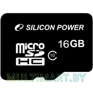 Карта памяти Silicon-Power microSDHC (Class 10) 16GB (SP016GBSTH010V10)